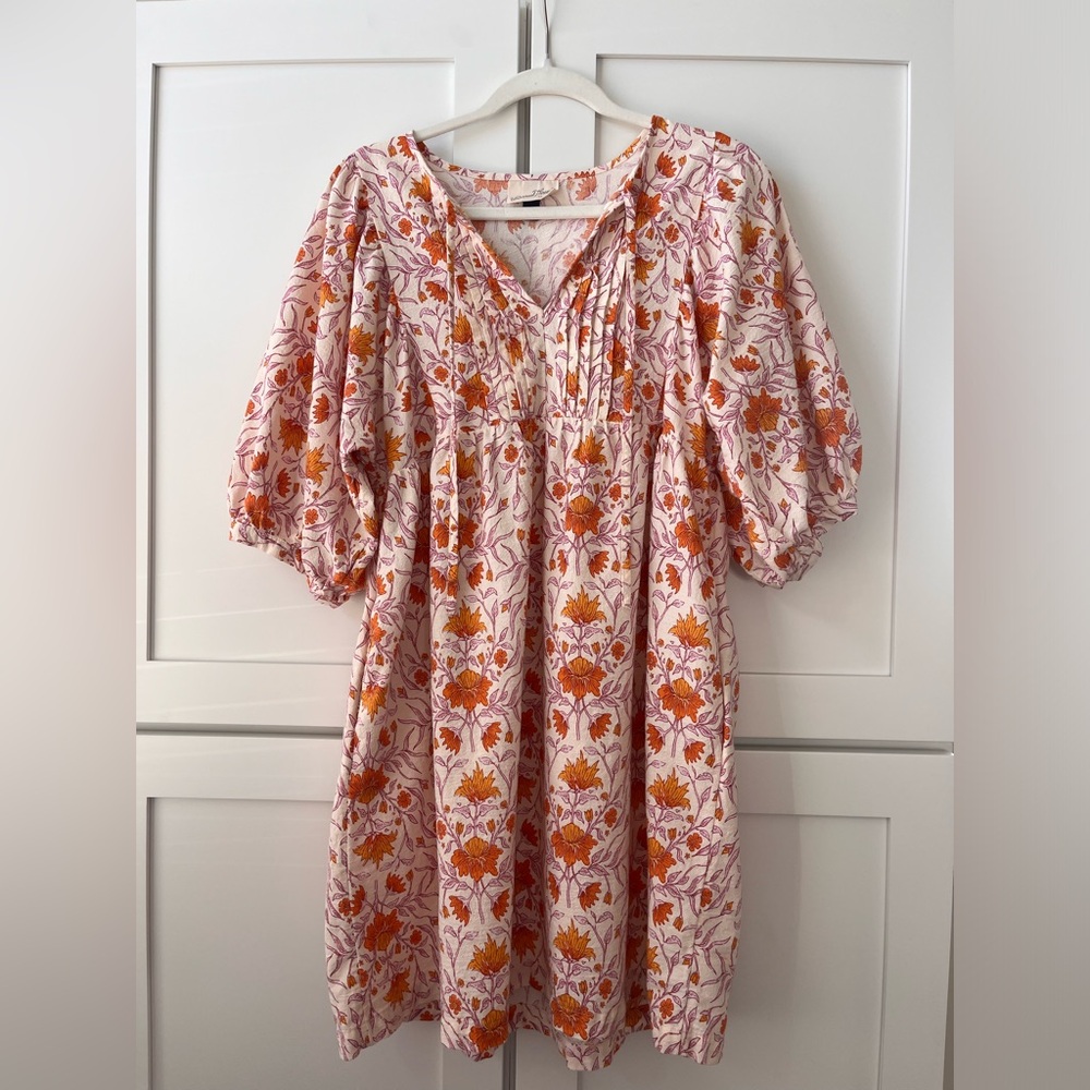Orange and pink Universal Threads floral dress!